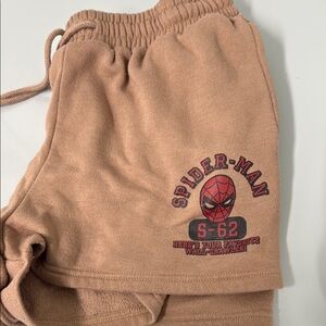 Spider-Man Kids Tan Shorts